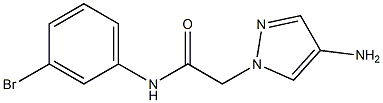 2-(4-amino-1H-pyrazol-1-yl)-N-(3-bromophenyl)acetamide Struktur