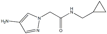 2-(4-amino-1H-pyrazol-1-yl)-N-(cyclopropylmethyl)acetamide Struktur