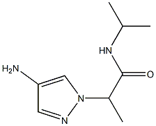 2-(4-amino-1H-pyrazol-1-yl)-N-(propan-2-yl)propanamide Struktur