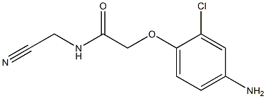 2-(4-amino-2-chlorophenoxy)-N-(cyanomethyl)acetamide Struktur