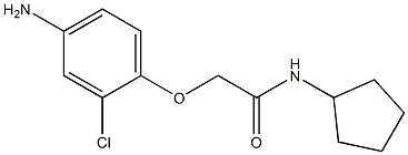 2-(4-amino-2-chlorophenoxy)-N-cyclopentylacetamide Struktur