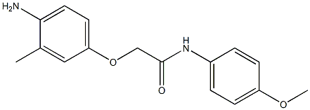 2-(4-amino-3-methylphenoxy)-N-(4-methoxyphenyl)acetamide Struktur