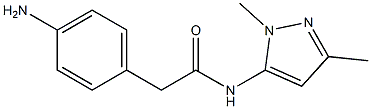 2-(4-aminophenyl)-N-(1,3-dimethyl-1H-pyrazol-5-yl)acetamide Struktur