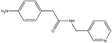 2-(4-aminophenyl)-N-(pyridin-3-ylmethyl)acetamide Struktur