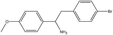 2-(4-bromophenyl)-1-(4-methoxyphenyl)ethanamine Struktur