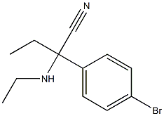 2-(4-bromophenyl)-2-(ethylamino)butanenitrile Struktur