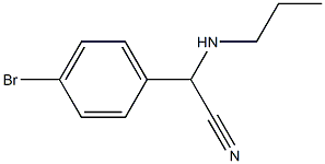 2-(4-bromophenyl)-2-(propylamino)acetonitrile Struktur