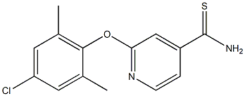 2-(4-chloro-2,6-dimethylphenoxy)pyridine-4-carbothioamide Struktur