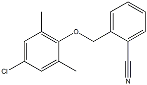 2-(4-chloro-2,6-dimethylphenoxymethyl)benzonitrile Struktur