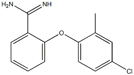 2-(4-chloro-2-methylphenoxy)benzene-1-carboximidamide Struktur