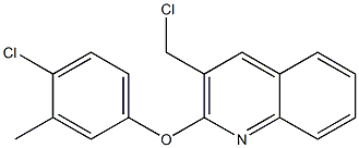 2-(4-chloro-3-methylphenoxy)-3-(chloromethyl)quinoline Struktur