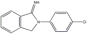 2-(4-chlorophenyl)-2,3-dihydro-1H-isoindol-1-imine Struktur