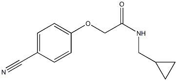 2-(4-cyanophenoxy)-N-(cyclopropylmethyl)acetamide Struktur