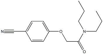 2-(4-cyanophenoxy)-N,N-dipropylacetamide Struktur