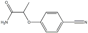 2-(4-cyanophenoxy)propanamide Struktur