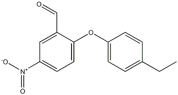 2-(4-ethylphenoxy)-5-nitrobenzaldehyde Struktur