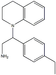 2-(4-ethylphenyl)-2-(1,2,3,4-tetrahydroquinolin-1-yl)ethan-1-amine Struktur