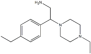 2-(4-ethylphenyl)-2-(4-ethylpiperazin-1-yl)ethanamine Struktur