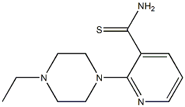 2-(4-ethylpiperazin-1-yl)pyridine-3-carbothioamide Struktur