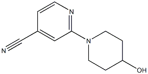 2-(4-hydroxypiperidin-1-yl)isonicotinonitrile Struktur