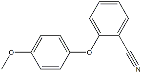 2-(4-methoxyphenoxy)benzonitrile Struktur