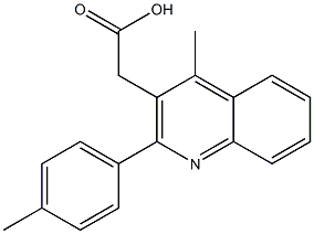 2-[4-methyl-2-(4-methylphenyl)quinolin-3-yl]acetic acid Struktur