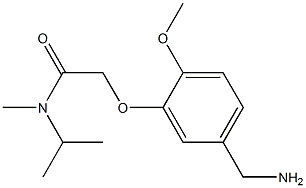 2-[5-(aminomethyl)-2-methoxyphenoxy]-N-methyl-N-(propan-2-yl)acetamide Struktur