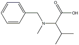 2-[benzyl(methyl)amino]-3-methylbutanoic acid Struktur