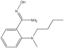 2-[butyl(methyl)amino]-N'-hydroxybenzene-1-carboximidamide Struktur