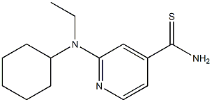 2-[cyclohexyl(ethyl)amino]pyridine-4-carbothioamide Struktur