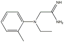 2-[ethyl(2-methylphenyl)amino]ethanimidamide Struktur