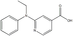 2-[ethyl(phenyl)amino]pyridine-4-carboxylic acid Struktur