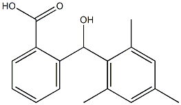 2-[hydroxy(2,4,6-trimethylphenyl)methyl]benzoic acid Struktur