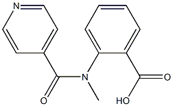 2-[isonicotinoyl(methyl)amino]benzoic acid Struktur