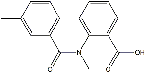 2-[methyl(3-methylbenzoyl)amino]benzoic acid Struktur