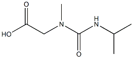 2-[methyl(propan-2-ylcarbamoyl)amino]acetic acid Struktur