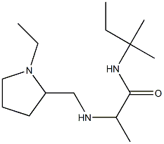 2-{[(1-ethylpyrrolidin-2-yl)methyl]amino}-N-(2-methylbutan-2-yl)propanamide Struktur