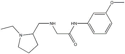 2-{[(1-ethylpyrrolidin-2-yl)methyl]amino}-N-(3-methoxyphenyl)acetamide Struktur