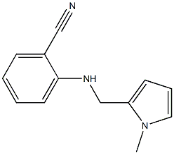 2-{[(1-methyl-1H-pyrrol-2-yl)methyl]amino}benzonitrile Struktur