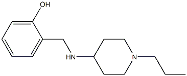 2-{[(1-propylpiperidin-4-yl)amino]methyl}phenol Struktur