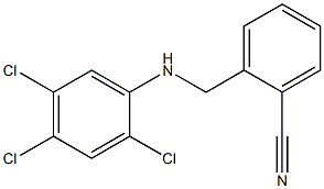 2-{[(2,4,5-trichlorophenyl)amino]methyl}benzonitrile Struktur