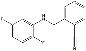 2-{[(2,5-difluorophenyl)amino]methyl}benzonitrile Struktur