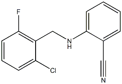 2-{[(2-chloro-6-fluorophenyl)methyl]amino}benzonitrile Struktur