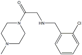 2-{[(2-chlorophenyl)methyl]amino}-1-(4-methylpiperazin-1-yl)ethan-1-one Struktur