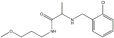 2-{[(2-chlorophenyl)methyl]amino}-N-(3-methoxypropyl)propanamide Struktur