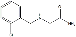 2-{[(2-chlorophenyl)methyl]amino}propanamide Struktur