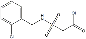 2-{[(2-chlorophenyl)methyl]sulfamoyl}acetic acid Struktur