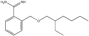 2-{[(2-ethylhexyl)oxy]methyl}benzene-1-carboximidamide Struktur