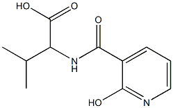 2-{[(2-hydroxypyridin-3-yl)carbonyl]amino}-3-methylbutanoic acid Struktur