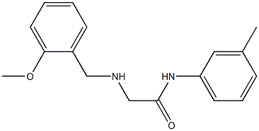 2-{[(2-methoxyphenyl)methyl]amino}-N-(3-methylphenyl)acetamide Struktur